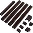 LyPrem Brown 16.5Ft Mini Split Line Set Cover 4" PVC Line Cover Kit for Mini Split and Central Air Conditioner & Heat Pump