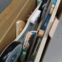 ROBUD Wooden Baby Walker, Montessori Walker Toy, Baby Push Walker with Brake, Activity Center, Adjustable Height Handle, Push Toys for Boys and Girls Learning to Stand and Walk, Ages 10m+