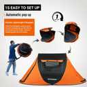 EchoSmile Pop Up Camping Tent, 2 Person Easy Setup Tent, Water Resistant Dome, Portable with Carry Bag