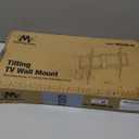 Mounting Dream TV Wall Mount for Most 37-75 Inch TVs, Universal Tilt TV Mount Fit 16", 18", 24" Stud with Loading Capacity 132lbs, Max Vesa 600 x 400mm, Low Profile Flat Wall Mount TV Bracket (Black)