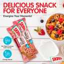 SKIPPY P.B. & Jelly Wafer Bars, Strawberry Jelly Flavor, Real Fruit & Oats, 6 Individually Wrapped Bars (7.8 oz)