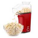 DASH Fresh Pop Popcorn Maker - Oil-Free, Air Popcorn Popper - With Measuring Cup & Recipe Guide - Perfect for Movie Nights - 16 Cups, Red