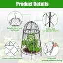 Phoncoo 6 Pack Garden Cloches for Plants, Sturdy Plant Protectors from Animals, Chicken Wire Cage for Garden Cages to Keep Bunnies Chicken Squirrels Birds Animals Out