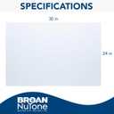 Broan-NuTone, SP300224, Reversible Backsplash Splatter Guard and Cooking Shield, Range Hood Accessories to Keep Kitchen Clean, 30" x 24", Black and White, 1