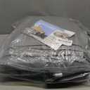 Patio Sun Shade Sail Canopy, 10' x 12' Rectangle Shade Cloth Block Sunshade Fabric - Outdoor Cover Awning Shelter for Pergola Backyard Garden Yard (Gray Color)