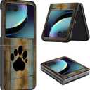 for Motorola Razr 2024 Case - Slim, Lightweight Hard PC Protective Phone Case Cover for Motorola Razr 50 6.9 inch - Watercolor Dog Paw