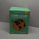 Large Cork Globe 12.6" Tall | World Travel Map with Metallic, Colored & National Flags Push Pins | 3D World Map Pin Board for Home or Office | Unique Gift for Travelers, Couples & Families (Black)