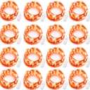 16 Pack LED Fairy Lights Battery Operated - 10FT 30LED Copper Wire Mason Jar String Lights, IP65 Waterproof, Bendable for Indoor/Outdoor, Christmas, Wedding, Party, Camping Decor (Orange)