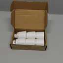 [Must Bypass Ballast to Avoid Flick Smoke Burn] 6pcs E-Simpo 4Pin Conductive Gx24q to E26/E27 Lamp Base Adapter Short G24q to Medium Edison Light Socket Converter Replace CFL PL GX24Q Holder