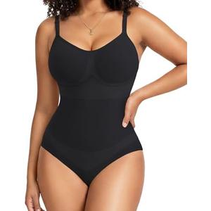 Gotoly Shapewear for Women Tummy Control Shapewear Bodysuit Seamless Faja Body Shaper Waist Trainer Body Suit Butt Lifter, Size Medium