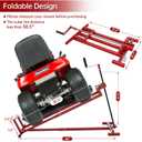 Lawn Mower Lift Jack, Telescopic Maintenance Jack for Riding Lawn Mowers, Zero Turn Mowers and Garden Tractors, Foldable Easy Lift with Crank Handle and Power Tool Handle, 880 Lbs Weight Capacity