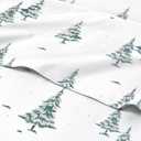 Twin Christmas Trees Sheet Set - Holiday Xmas Pattern Bedding Set - Deep Pockets - Snug Fit - 3 Piece - Wrinkle Free & Easy Care - Comfy Festive Winter - Holiday Sheets for Women, Men, Kids & Teens