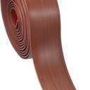 PATIKIL Self Adhesive Floor Transition Strip 10 ft x 2" Vinyl Flat Divider Flooring for Joining Floor Gaps Carpet Transition Floor Tiles, Walnut