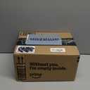 100 Pack Small Thank You Gift Bags, 4.5x1.8x3.9in Party Favor Bags Boxes with Bow Ribbon, Small Paper Gift Bags with Gold Foil Printed, Mini Candy Treat Bags for Birthday Wedding Party Holiday (Brown)