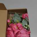 ASTRYAS 2Pcs Artificial Peony Flower Silk Peonies Fake Flowers for Decoration Faux Floral Arrangements for Home Wedding Party Decor (Hot Pink)