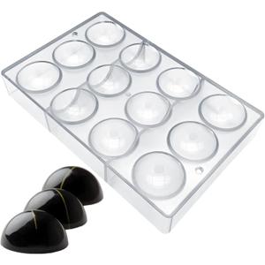 Goldbaking Ball Chocolate Mold Ball Polycarbonate Mould Chocolate Mold Hot Chocolate Bomb (Middle 2inch)