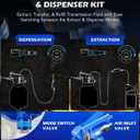 Orion Motor Tech Oil Extractor Pump and Dispenser Tool Kit, 6L Pneumatic Transmission Fluid Bleeder Set, 1.6 gal 2 Way Vacuum Fluid Evacuator and Filler Oil Change Kit 15 ATF Refill Adapters 3 Hoses