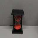 Hourglass Timer with Red Sand, 60 Minute Wooden Frame Sand Timer, Creative Handcraft Decoration