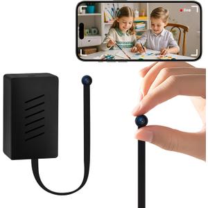 Mini Spy Camera DIY Module  2K Ultra HD Wireless WiFi Hidden Camera with APP Control, Live Video Feed Anytime, Anywhere, Nanny Cam for Home & Office Security [Upgraded]