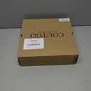 Coutgo Womens Cowboy Western Boots with Embroidered Square Toe Chunky Heel Mid Calf Boots Fall Winter Shoes (Black)