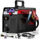 Plasma Cutter 55A, 110V/220V Plasma Cutter Machine with Large LED Display, Contact Arc Start, IGBT Inverter, 1/2 Clean Cut, 2T/4T, Portable Plasma Cutting Equipment for DIY & Workshop