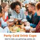 [100 Sets - 18oz Round Bottom Clear Plastic Cups with Lids and Straws, Disposable Iced Coffee Cups with Lids To Go Cold Drink Cups for Smoothies, Juices, Party Catering