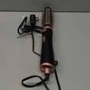 WEEYUM Rotating Hair Dryer Brush with 2 Detachable Brush Heads, 3 in 1 Hot Air Spinning Brush for Volumizer/Drying/Smoothing/Curling (Black)