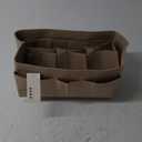 ZTUJO Purse Organizer Insert, Felt Bag Organizer For Handbag Purse Organizer,13 Colors, 6 Size (X-Large, Beige)