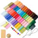 CiaraQ Polymer Clay Starter kit, Oven Baked Modeling Clay with Sculpting Tools, 60 Colors, 4.7 lbs