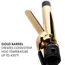 Hot Tools 1 1/4" Curling Iron for Beginners | Long-Lasting Results, Defined Curls and Easy to Use with Temperature Control for All Hair Types up to 430 (1.25 Inch (Pack of 1))