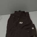 Carhartt Men's Loose Fit Washed Duck Insulated Bib Overall (X-Large, Black)