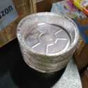 PLASTICPRO 9'' Inch Round Tin Foil Pans Disposable Aluminum, Freezer & Oven Safe - For Baking, Cooking, Storage, Roasting, & Reheating, Pack of 41