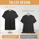 20-35 Inch Height Adjustable Shirt Display Stand, T Shirt Display Stand for Vendors, Mannequin Torso for Clothing Dress Garment Coat Retail (Black, 6 Pcs)