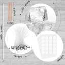 HyqehrtYazc 4.4 lb Clear Jelly Candle Wax High Density Gel Wax for Candle Making 50 Pcs Wick and 60 Pcs Wick Stickers for DIY Making Handmade Projects Material Supplies