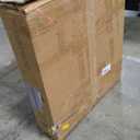 GarveeHome 47 inch Round Dining Table for 4, Black, Farmhouse Wood Circle Pedestal Kitchen Table, Circle Dinner Table for Kitchen & Dining Room