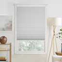 Cordless No Tools No Drill Cordless Cellular Shades, Blackout Light Blocking Honeycomb Shades for Home, Thermal Insulation Blinds for Windows, Easy to Install (White)