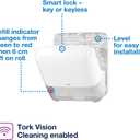 Tork Matic Paper Towel Dispenser, White, H1, One-at-a-Time Dispensing, Elevation Range, 5510202, 13.2 inches x 14.7 inches