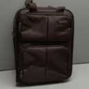 Hanke Softside Underseat Carry On Luggage with Wheels,Travel Luggage Rolling Bag Small SuitcaseCoffee, Underseater 16-Inch