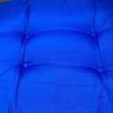 Sintuff 6 Pcs 44 x 21 x 4 Patio Chair Cushions Outdoor Chair Cushion Seat/Back Tufted Pillow with Ties Water Resistant Replacement Indoor Patio Furniture Outdoor Furniture (Solid Color,Blue)