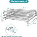 Jerky Racks for Traeger Smoker Pro 575 22 34 780 Grilling Cooling Warming Rack for Pit Boss 21" Depth Barrel Pellet Grill Pitboss 820 850 Austin XL Parts 3 Tiered Seasoning Smoking BBQ Accessories