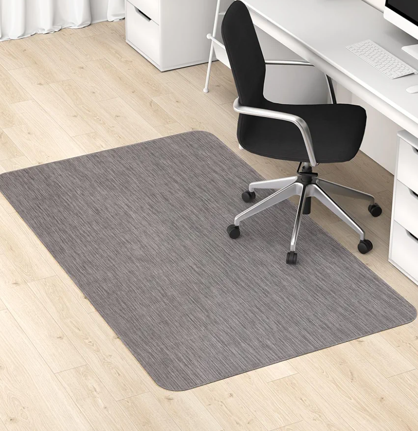 Blvornl Office Chair Mat for Hardwood Floor, 35" x 48" Desk Computer Chair Mat for Hard Wood and Tile Floor, Large Anti-Slip Hard Floor Protector Rolling Chair Mat, PVC Mat Desk Rug for Office Home