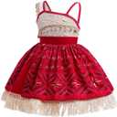 Girls Princess Costume, Perfect for 3-10 Years Old, Multi-Occasion Dress for Birthdays, Halloween, Theme Parties
