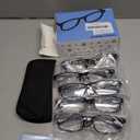 Reading Glasses 5 Pairs Quality Readers Spring Hinge Vintage Glasses for Reading for Men and Women (5 Pack Black, 1.5)