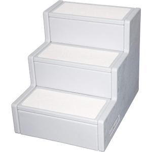 Pet Gear Pet Step III Pet Stairs for Small Dogs and Cats Up to 50 pounds, Lightweight, No Tools Required (Essential Grey)