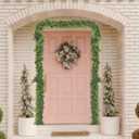 Norfolk Pine Garland, 6FT Green Cedar Realistic for Outdoor Mantle Tabletop Stairs Railing