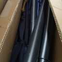 10FT Outdoor Offset Umbrella with Cross Base, Fade Resistant Canopy Large Patio Umbrella with Infinite Tilt and Crank Lift for Deck Pool Garden Backyard, Navy Blue