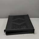 RIVECO 2 PCS 1U Server Rack Shelf 19 Rack-Mount Trays 16 Inches Vented Cantilevers for Server & Network Equipment Mounting, (40 CM) Depth, Black