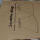 Bell Lamp Shades Set of 2, 6"Top x 13"Bottom x 10"High, Beige Shade Replacement for Table Lamps, Floor Lamps, Fabric Natural Linen Hand Crafted(Spider Fitter), Harp Holders Included, Assembly Required