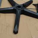 Frassie 28 inch Nylon Gaming Chair Base Replacement with Bottom Plate Stand Cylinder, 5 Casters (Black)