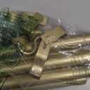 Gold Extra Long Curtain Rods 120-inch to 170-inch, 1 inch Heavy Duty Drapery Rod for Outdoor Patio, Living Room, Bedroom, Sliding Door, Modern Adjustable Curtain Pole 10-14ft